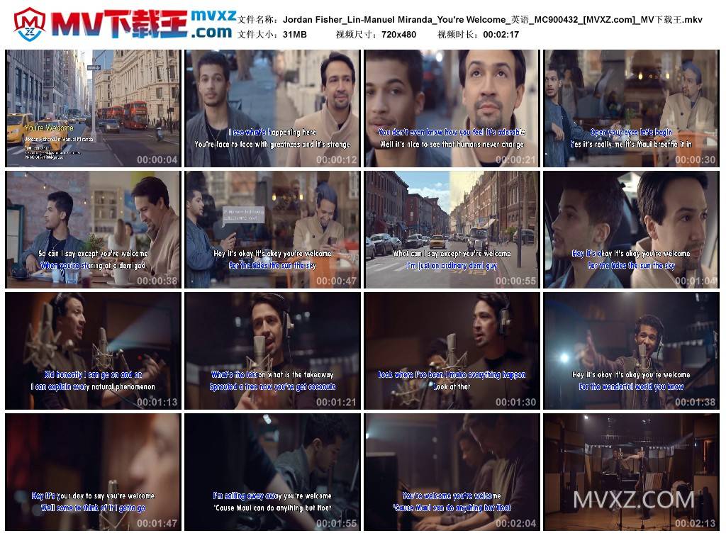 Jordan Fisher_Lin-Manuel Miranda_You're Welcome_英语_MC900432